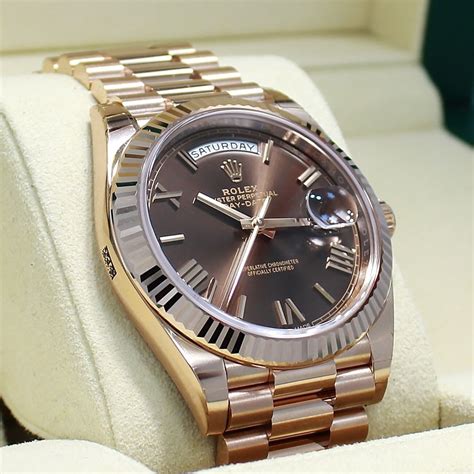 rose gold chocolate face rolex|rolex rose gold 40mm president.